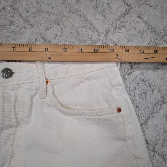 GRLFRND Shorts Womens 25 White Cindy Rock Me Gently Cut Off Denim HR - Picture 3 of 8